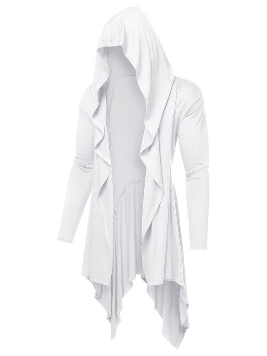 Cardigan lejer casual pentru bărbați, cu glugă