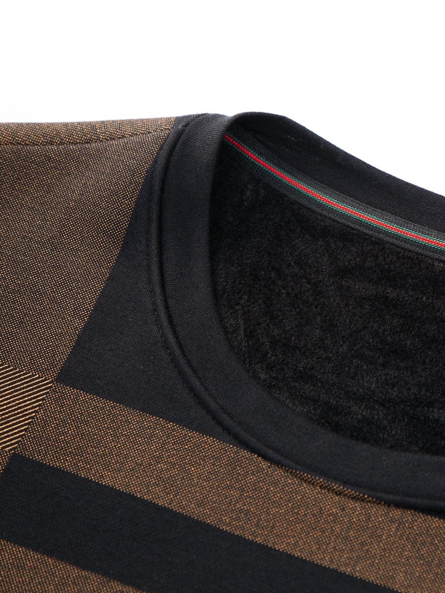 New Winter Men's Round Neck Fleece Thick Long Sleeved T-shirt Christmas Gifts