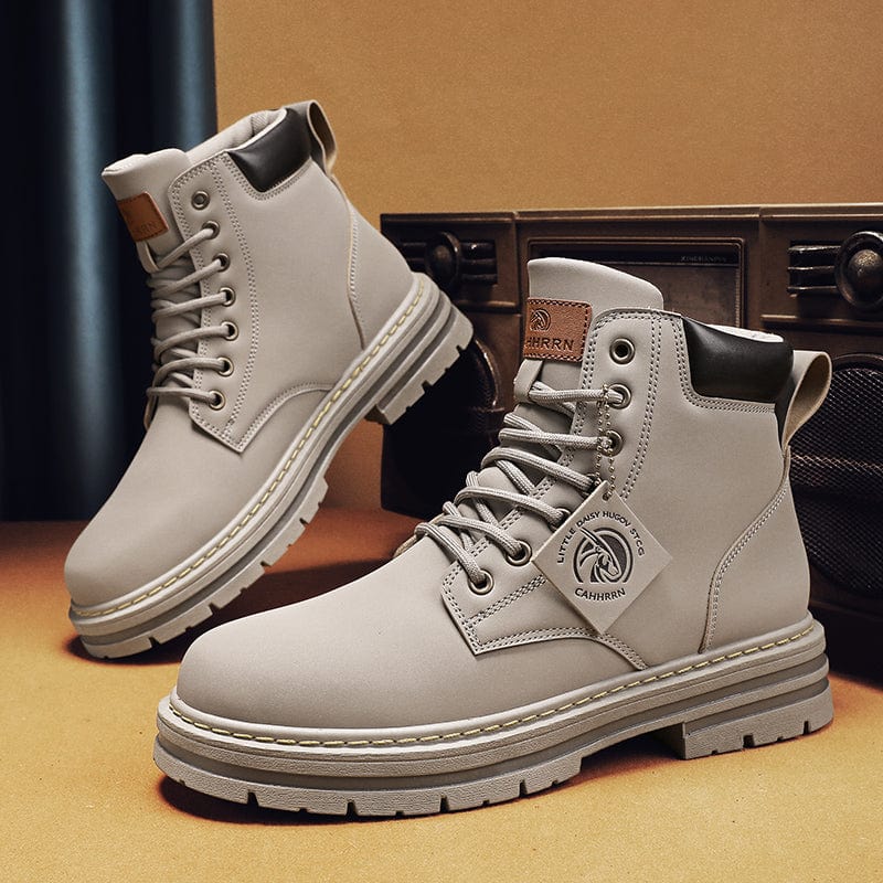 Men's Casual High Top Round Toe Boots For Winter