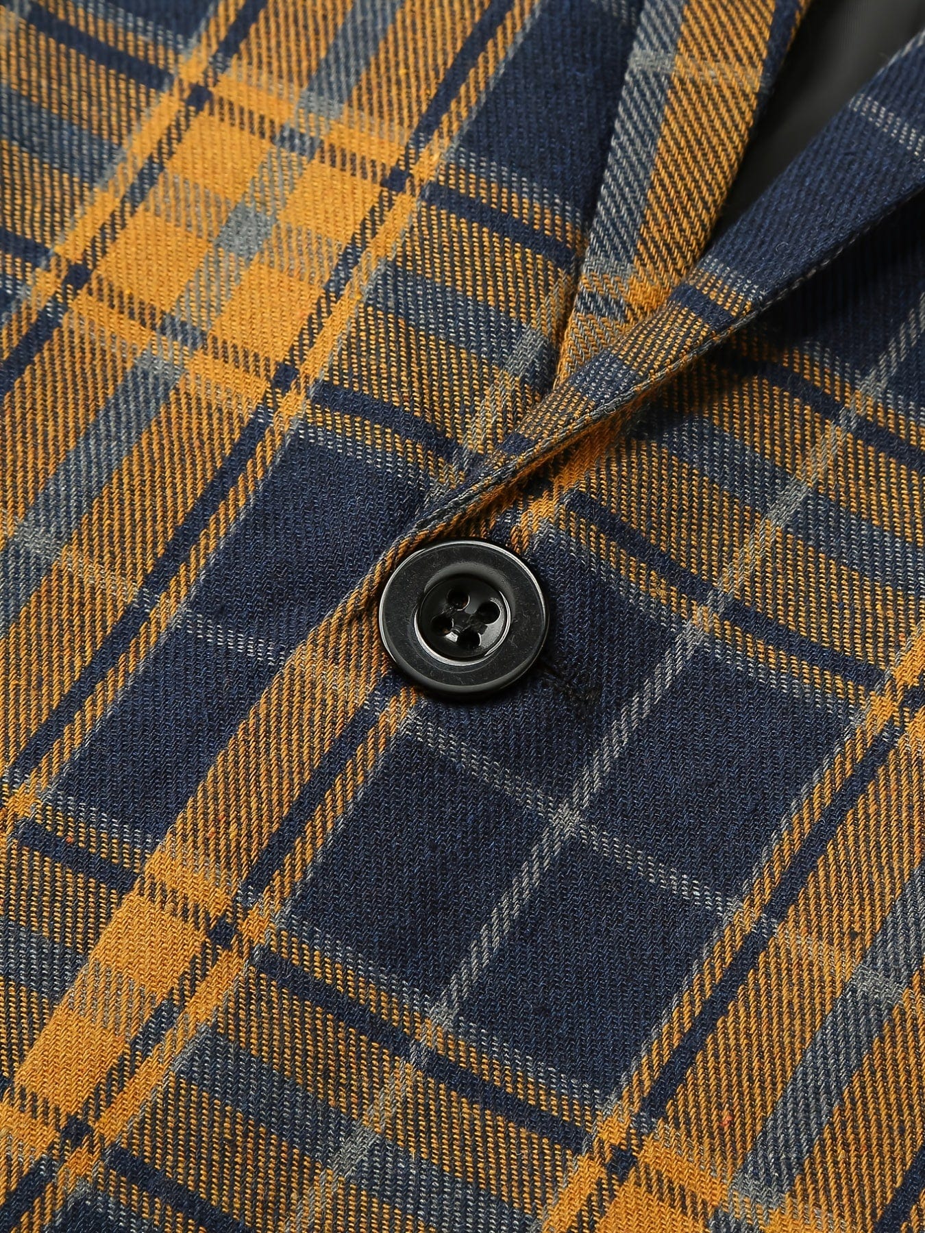 Men's Classic Fit Suits, Autumn Winter Casual Sports Slim Fit One Button Plaid Print Blazer Light Jacket