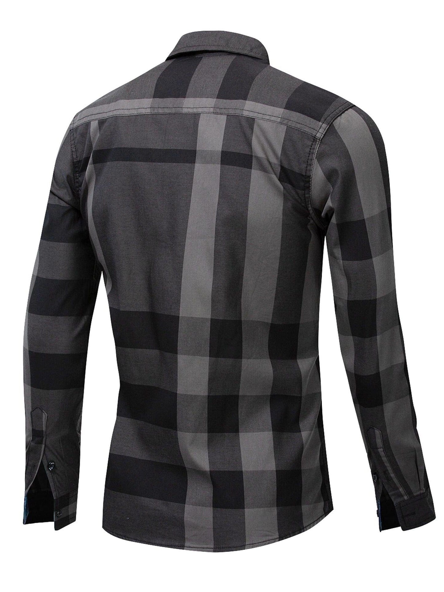 Two Sizes Small, Plaid Random Please Note Purchase Men's Plaid Long Sleeve Shirt With Random Plaid Pattern Christmas Gifts