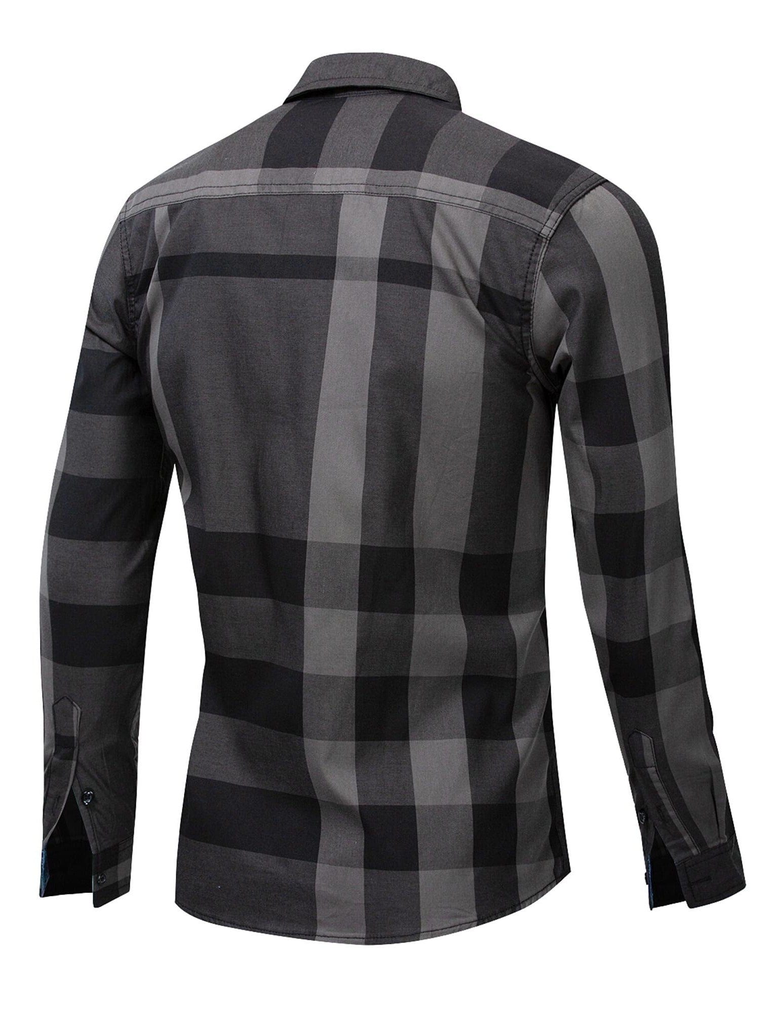 Two Sizes Small, Plaid Random Please Note Purchase Men's Plaid Long Sleeve Shirt With Random Plaid Pattern Christmas Gifts