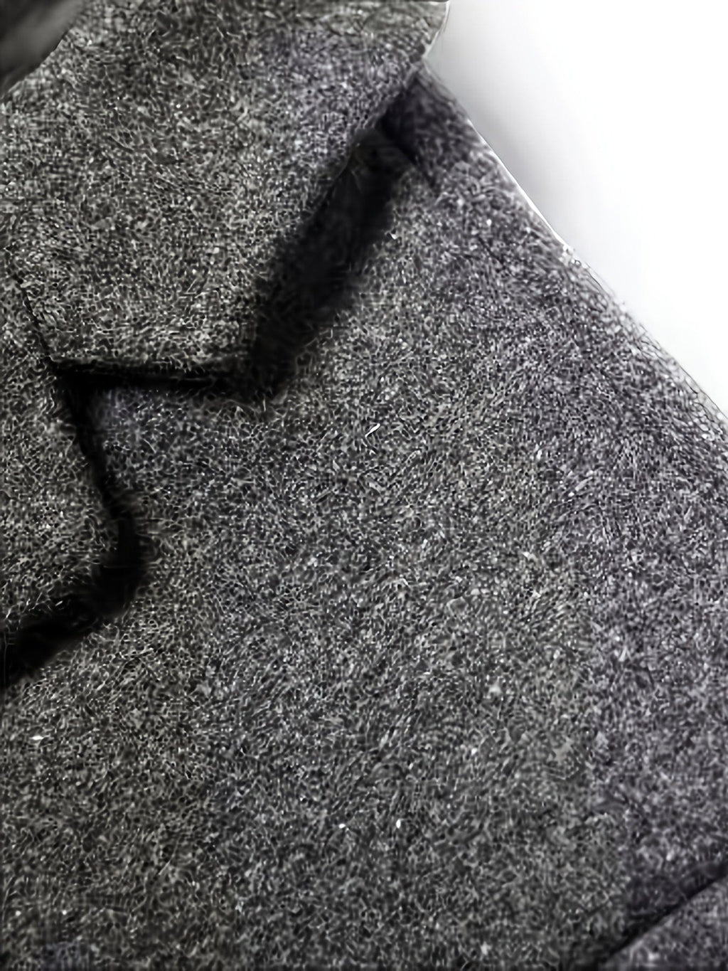 Dressy Jackets For Men, Casual Dark Grey Woolen Suit Jacket Single Breasted Business Blazers