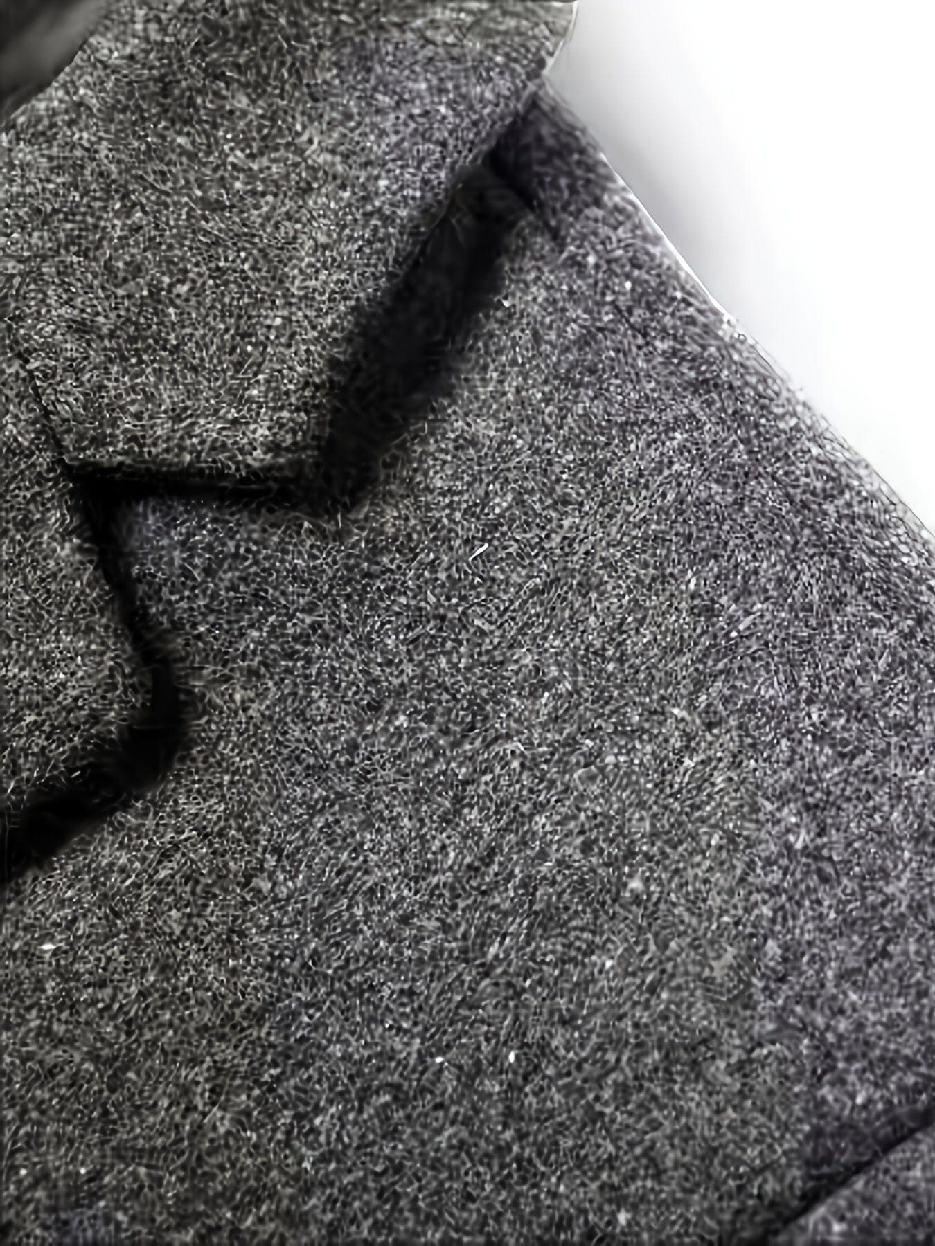Dressy Jackets For Men, Casual Dark Grey Woolen Suit Jacket Single Breasted Business Blazers
