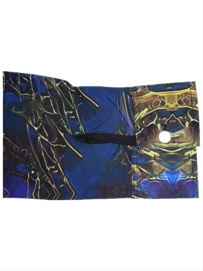 New Men's Abstract Tiger Element Design Slim-Fit Shirt Christmas Gifts