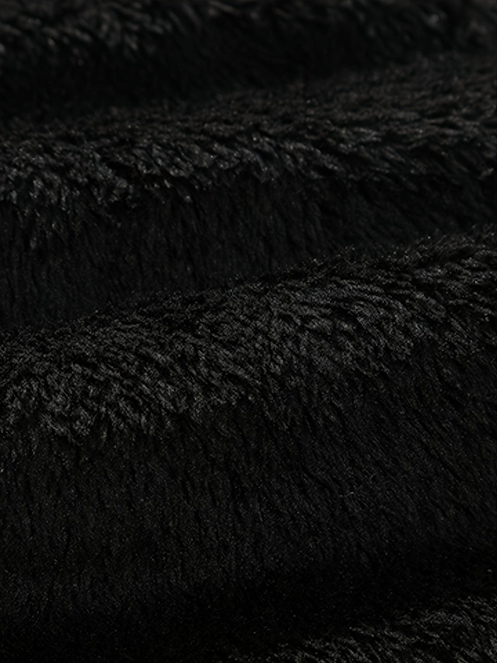 Men's Winter Fleece Padded Jacket With Detachable Faux Fur Hood