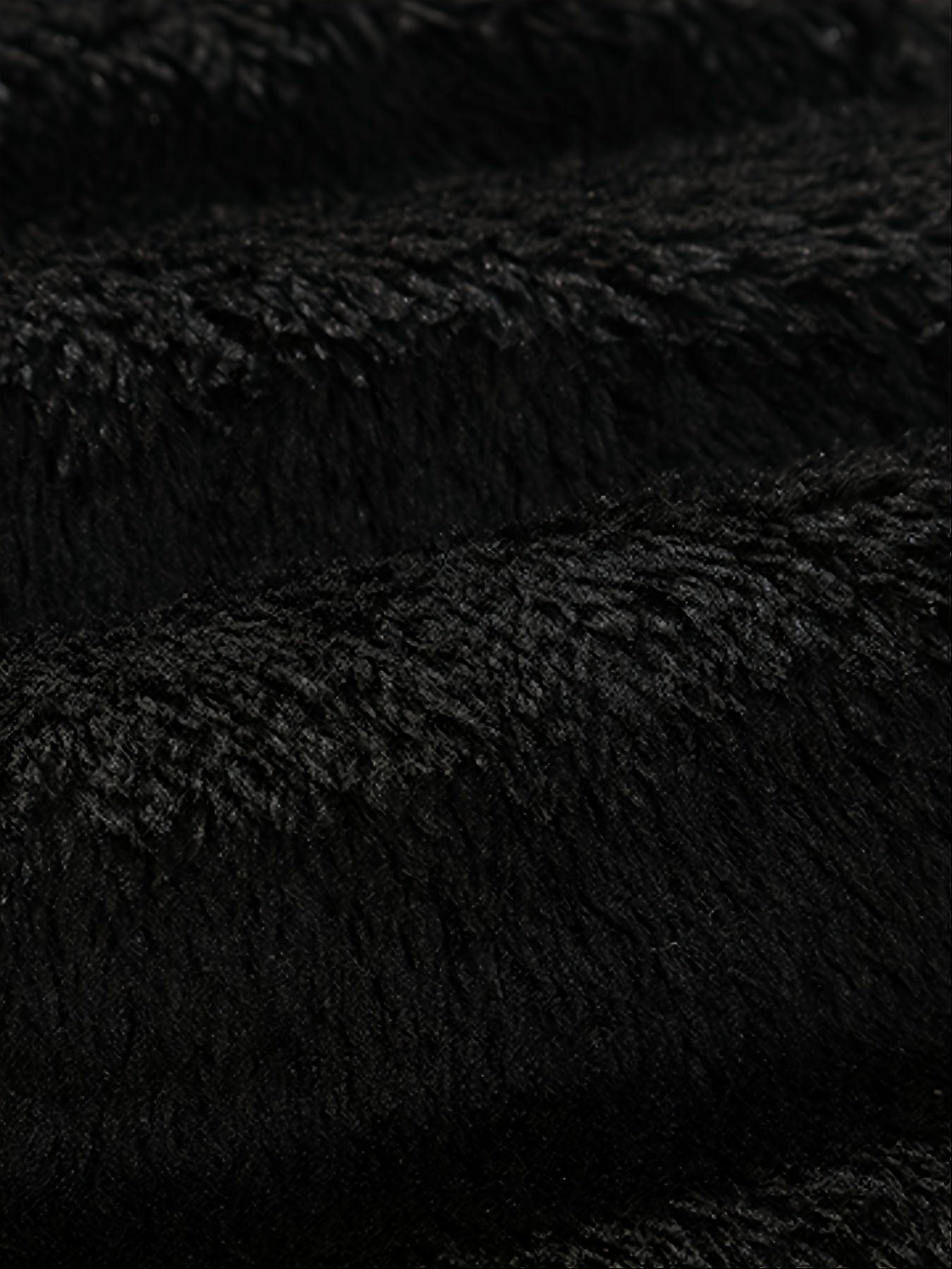 Men's Winter Fleece Padded Jacket With Detachable Faux Fur Hood