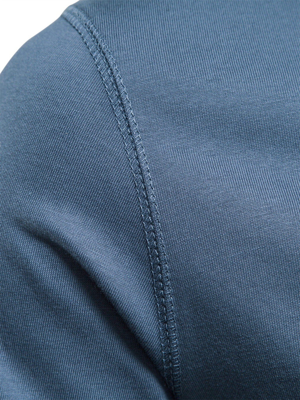 Men's Henley Collar Long Sleeve T Shirt