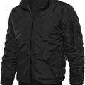 Men's Black Flight Suit And Cotton Jacket