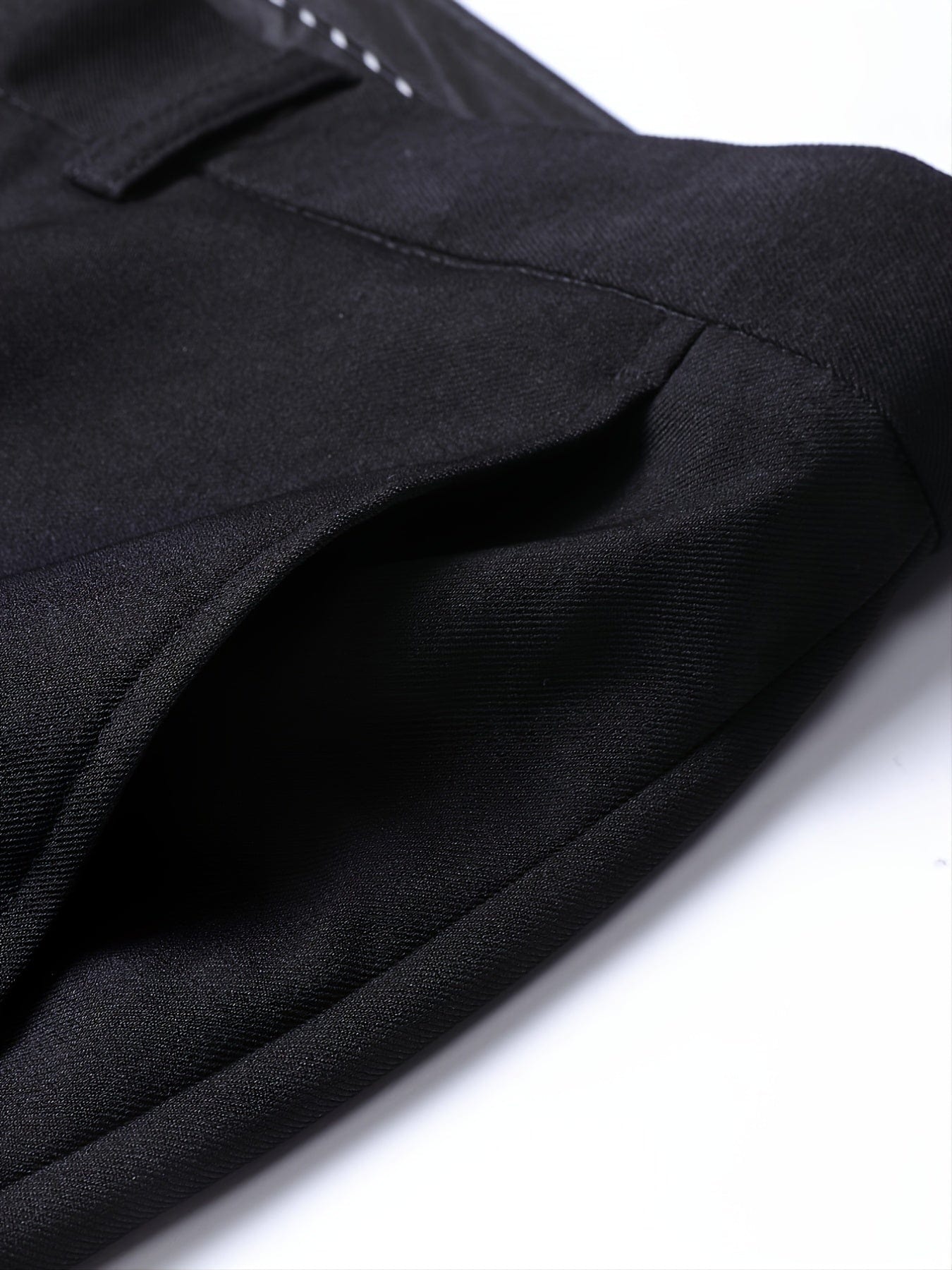 Men's V-neck Blazer Suit With Pants, One Button Top, Plain Color Smart Casual Wear