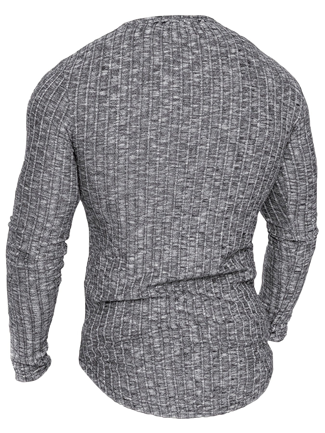 Men's Casual Skinny Solid Striped Long Sleeve T-shirt For Outdoor Sports Running Training