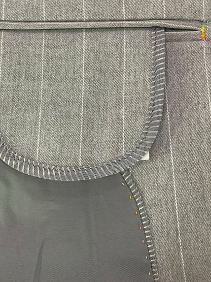 Men's Casual Striped Double Breasted Suit Top