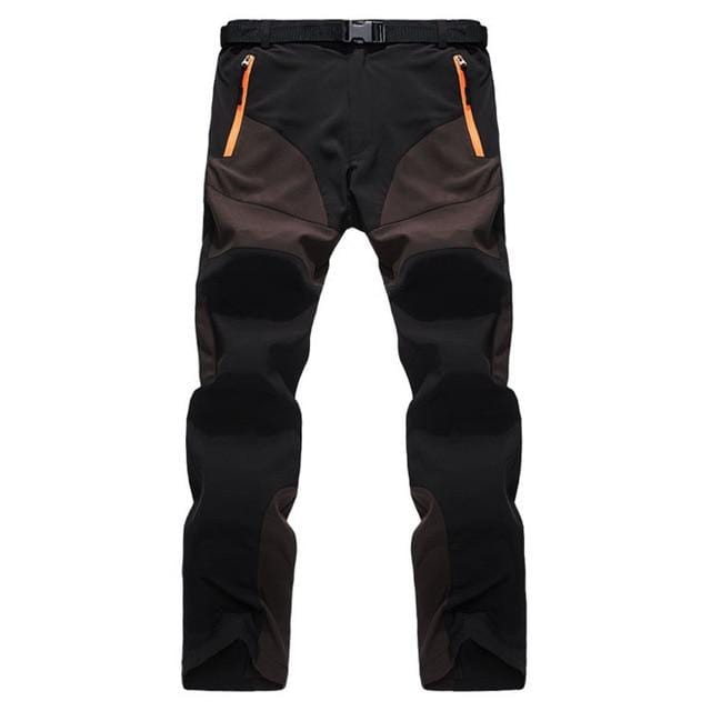 NUONEKO Men Women Winter Hiking Pants Waterproof Softshell Fleece Pants Sport Skiing Outdoor Pants Pantalon Trekking Hombre PM29