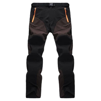 NUONEKO Men Women Winter Hiking Pants Waterproof Softshell Fleece Pants Sport Skiing Outdoor Pants Pantalon Trekking Hombre PM29
