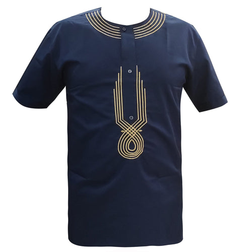 2019 Africa Shirt for Male Summer Wearing Men Dashiki Bazin Embroidery African Clothes