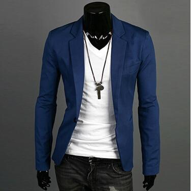Blazer men  New Arrival Fashion Clothing Wild Single Button terno suit Jacket Men's Casual Slim Fit Suit blazer masculino