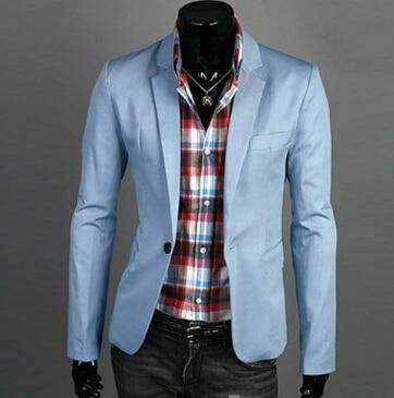 Blazer men  New Arrival Fashion Clothing Wild Single Button terno suit Jacket Men's Casual Slim Fit Suit blazer masculino