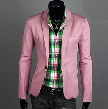 Blazer men  New Arrival Fashion Clothing Wild Single Button terno suit Jacket Men's Casual Slim Fit Suit blazer masculino