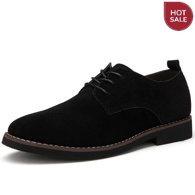 ROXDIA plus size 39-48 genuine leather men casual flats waterproof dress oxford man shoes lace up for work male loafers RXM098