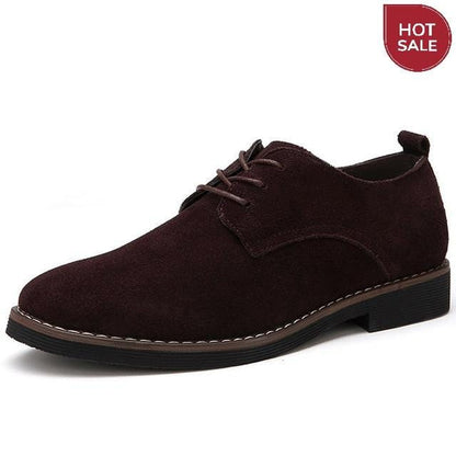 ROXDIA plus size 39-48 genuine leather men casual flats waterproof dress oxford man shoes lace up for work male loafers RXM098