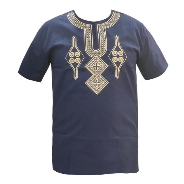2019 Africa Shirt for Male Summer Wearing Men Dashiki Bazin Embroidery African Clothes