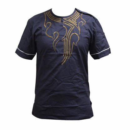 2019 Africa Shirt for Male Summer Wearing Men Dashiki Bazin Embroidery African Clothes