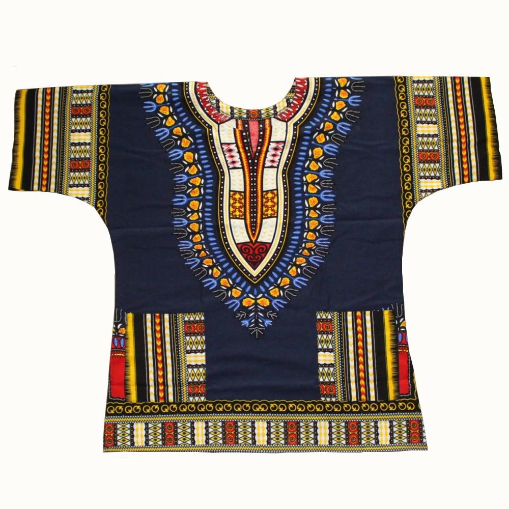 Dashiki fashion design African traditional printed 100% cotton Dashiki T-shirts for unisex Tribal Ethnic Succunct Hippie 2019