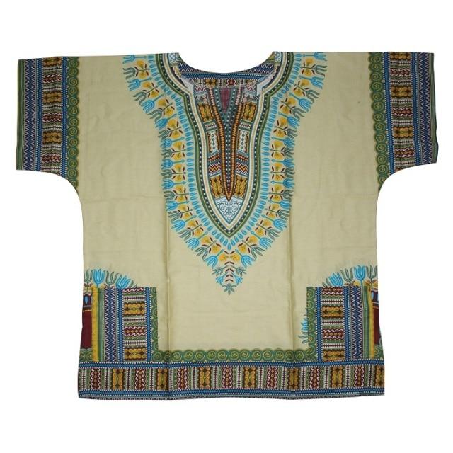 Dashiki fashion design African traditional printed 100% cotton Dashiki T-shirts for unisex Tribal Ethnic Succunct Hippie 2019