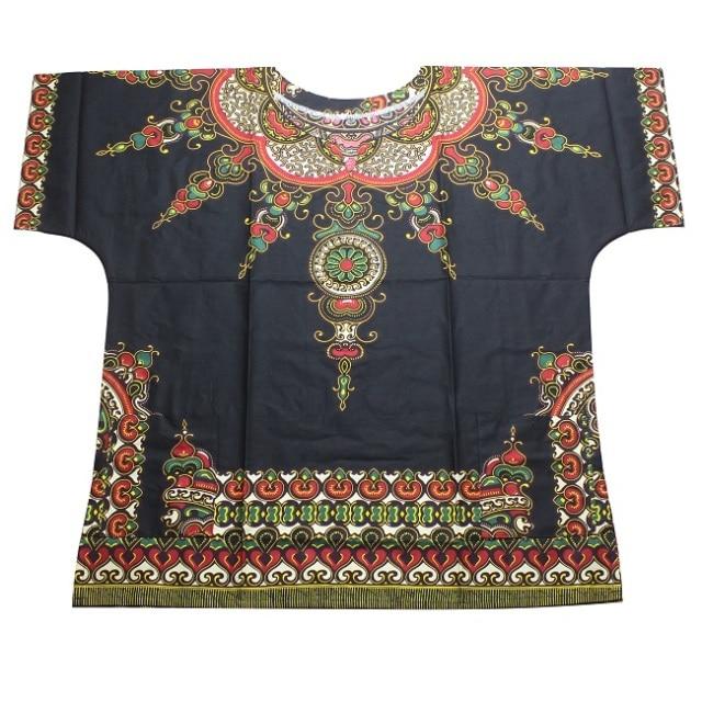 Dashiki fashion design African traditional printed 100% cotton Dashiki T-shirts for unisex Tribal Ethnic Succunct Hippie 2019