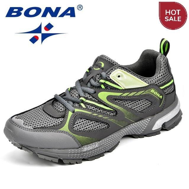 BONA New Arrival Classics Style Men Running Shoes Lace Up Outdoor Jogging Shoes