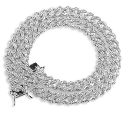 THE BLING KING 9mm Micro Pave Iced CZ Cuban Link Necklaces Chains Gold Color Luxury Bling Bling Jewelry Fashion Hiphop For Men