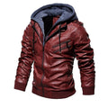 Mens Leather Jackets  Winter New Casual Motorcycle PU Jacket Biker Leather Coats European Windbreaker Genuine Leather Jacket