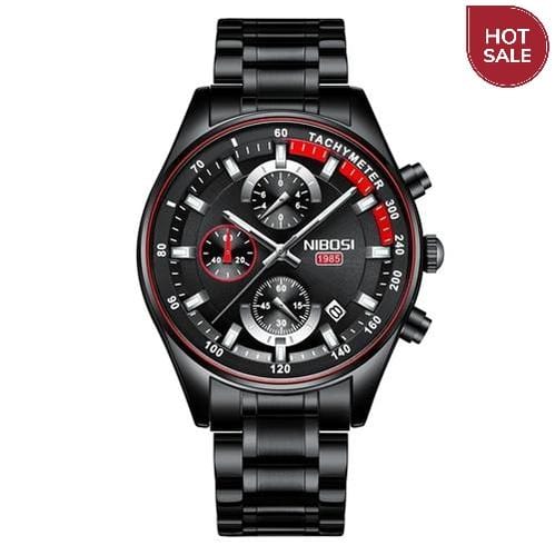 NIBOSI Fashion Mens Watches Top Brand Luxury Wrist Watch Quartz Clock Gold Watch Men Waterproof Chronograph Relogio Masculino