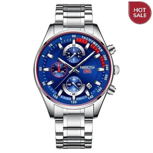 NIBOSI Fashion Mens Watches Top Brand Luxury Wrist Watch Quartz Clock Gold Watch Men Waterproof Chronograph Relogio Masculino
