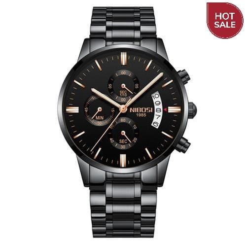 NIBOSI Relogio Masculino Men Watches Luxury Famous Top Brand Men's Fashion Casual Dress Watch Military Quartz Wristwatches Saat