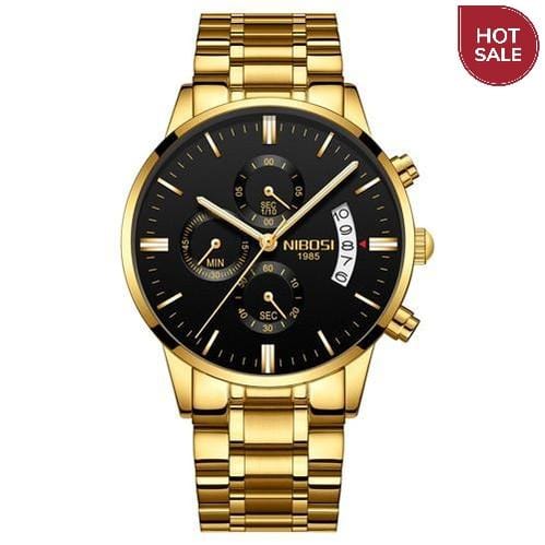 NIBOSI Relogio Masculino Men Watches Luxury Famous Top Brand Men's Fashion Casual Dress Watch Military Quartz Wristwatches Saat