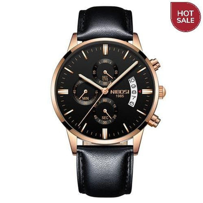 NIBOSI Relogio Masculino Men Watches Luxury Famous Top Brand Men's Fashion Casual Dress Watch Military Quartz Wristwatches Saat
