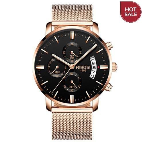 NIBOSI Relogio Masculino Men Watches Luxury Famous Top Brand Men's Fashion Casual Dress Watch Military Quartz Wristwatches Saat