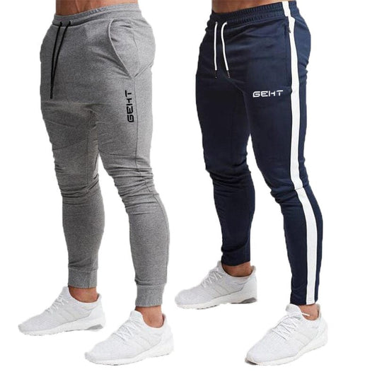 Moda 2019 Pantaloni de sport pentru bărbați Joggeri Fitness Pantaloni lungi ocazional pentru antrenament Pantaloni de sport skinny Jogger Trening Pantaloni din bumbac
