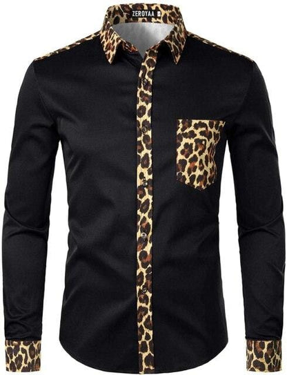 Mens Hipster African Dashiki Tribal Graphic Patchwork Shirts Slim Fit Long Sleeve Mandarin Collar Shirt Camisas Men Clothing