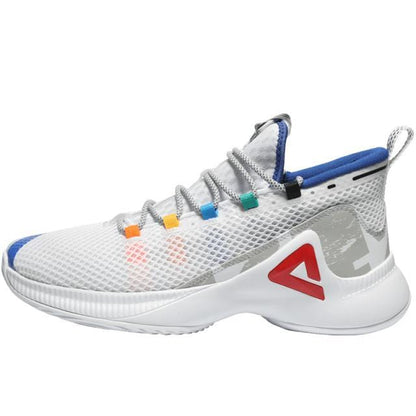 PEAK Men's Basketball Shoes P-MOTIVE Cushion Breathable Mesh Sports Shoes Outdoor Wearable Court Non-slip Gym Training Sneakers