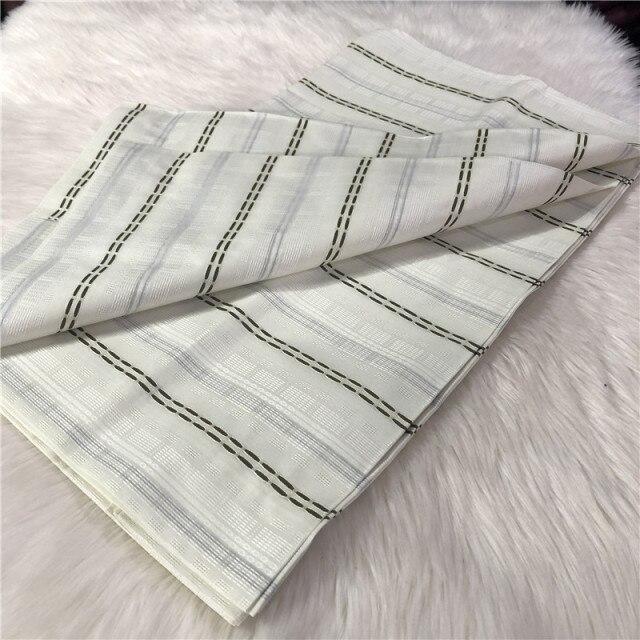 5 Yards African atiku fabric for man for garment 100% cotton Nigerian atiku textile atiku offical store