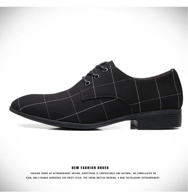 Men Classic Business Shoes Man Dress Shoes Fashion Korea Pointed Toe Lace-Up Formal Wedding Shoes Men Black Lattice 2020 New