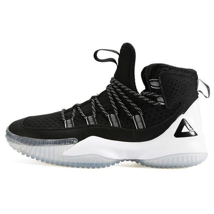 PEAK Men's Basketball Shoes Court Anti-slip Rebound Basketball Sneakers Light Sports Shoes Breathable Lace-up High Top Gym Boots