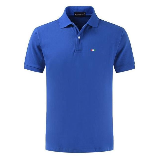 Top Quality 2020 New Solid Color Mens Polos Shirts 100% Cotton Short Sleeve Casual Polos Hommes Fashion Summer Lapel Male tops