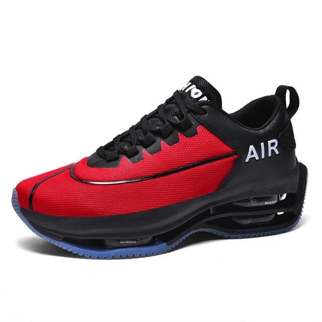 Breathable Men Running Shoes High Elasticity Air Cushion Gym Trainers Outdoor Sport Shoes Thick Sole Platform Jogging Sneakers