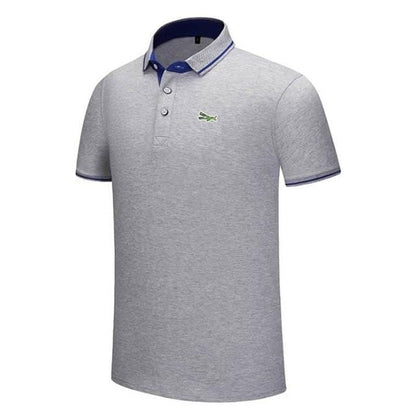 2020 Summer Mens Short Sleeve Shirts Embroidery Logo Casual Cotton Male Clothes Lapel Tops