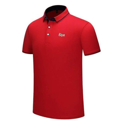 2020 Summer Mens Short Sleeve Shirts Embroidery Logo Casual Cotton Male Clothes Lapel Tops