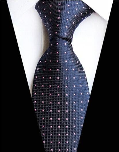 New Fashion Accessories Necktie High Quality 8cm Men's Ties for Suit Business Wedding Casual Navy Black Red Pink Silver Blue Tie