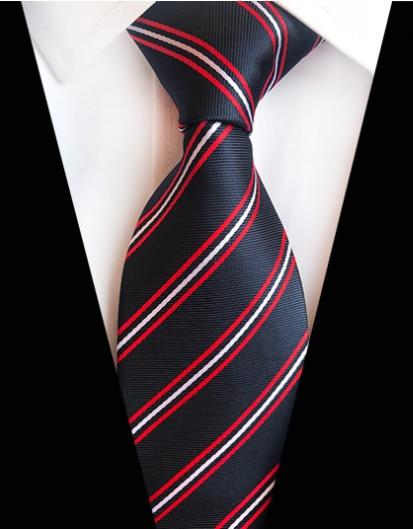 New Fashion Accessories Necktie High Quality 8cm Men's Ties for Suit Business Wedding Casual Navy Black Red Pink Silver Blue Tie